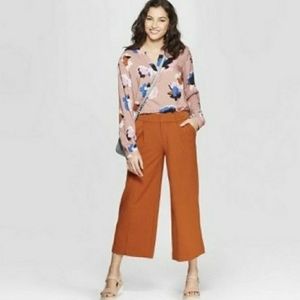 A New Day Culotte Wide Leg Cropped 6 Orange